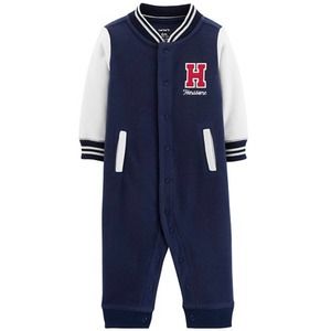 Carters Infant H is for Handsome Winter Coverall Boy onesie size 12 months